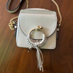 SEE BY CHLOE CROSSBODY JOAN CAMERA BAG (CREAM/OFF-WHITE; GOLD ACCENTS)